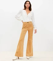 Petite Flare Trousers Corduroy