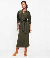 Tall Utility Midi Pocket Dress