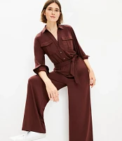 Petite Knit Utility Jumpsuit