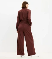 Petite Knit Utility Jumpsuit