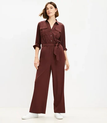 Petite Knit Utility Jumpsuit