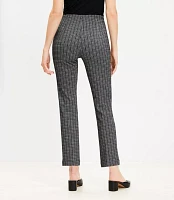 Petite Ponte Straight Pants Plaid