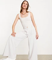 LOFT Versa 360 Knit Square Neck Bodysuit
