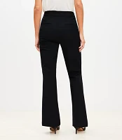 Petite Curvy Horsebit Sutton Flare Pants Bi-Stretch