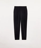 Petite Curvy LOFT Versa Seasonless Stretch Double Pleat Taper Pant