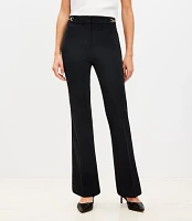 Petite Horsebit Sutton Flare Pants Bi-Stretch