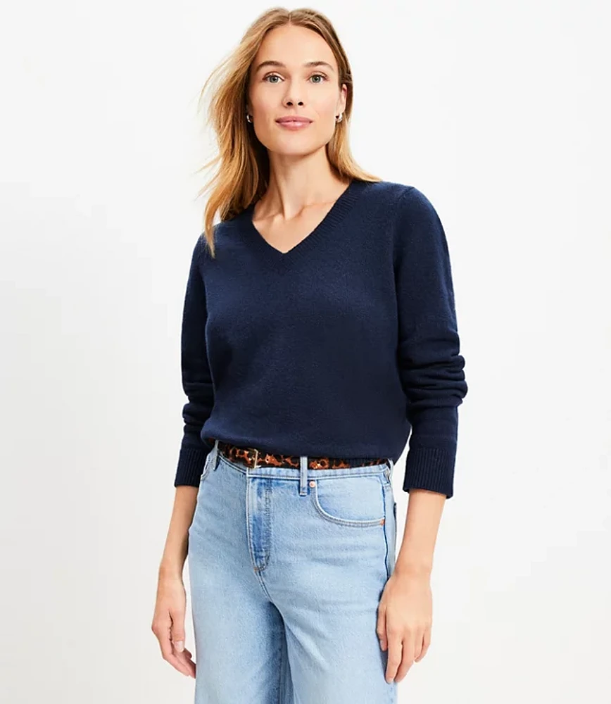 Relaxed V-Neck Sweater