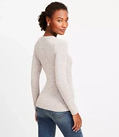 Petite Jersey Long Sleeve Crew Neck Tee