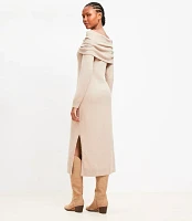 Cozy Off The Shoulder Midi Sweater Dress