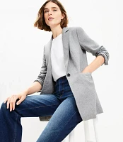 Tall Wool Blend Long Modern Blazer