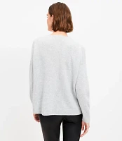 Petite Relaxed V-Neck Cashmere Sweater