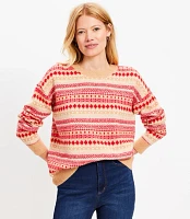 Striped Fair Isle Everyday Sweater