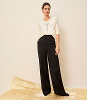 Clean Wide Leg Pants Tuxedo Stripe