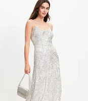 Sequin Strappy Midi Dress