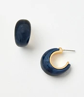 Modern C Hoop Earrings