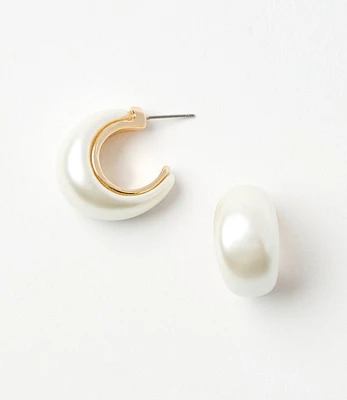 Modern C Hoop Earrings