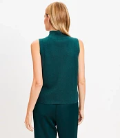 Funnel Neck Sleeveless Sweater