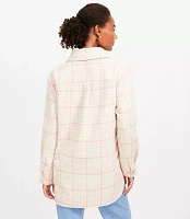 Petite Houndstooth Shirt Jacket