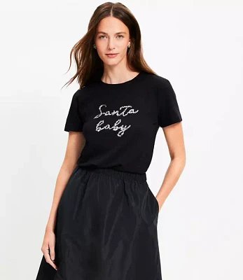 Petite Santa Baby Everyday Crew Tee