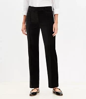 Tall Pintucked Full Length Straight Pants Velvet