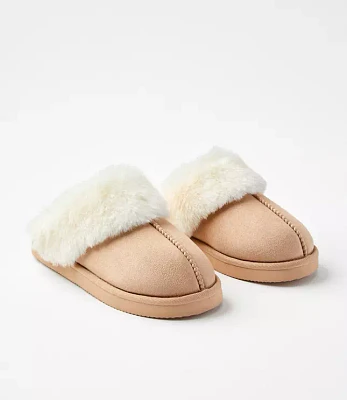 Faux Fur Lined Slippers