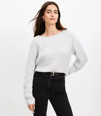 Petite Ribbed Boatneck Sweater