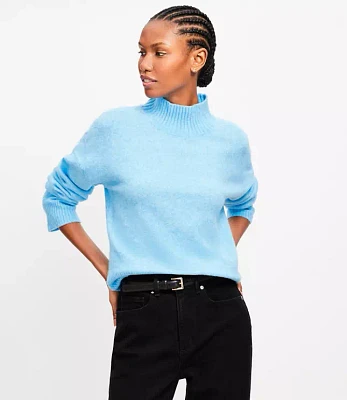 Petite Modern Mock Neck Sweater