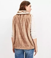 Petite Modern Faux Fur Vest