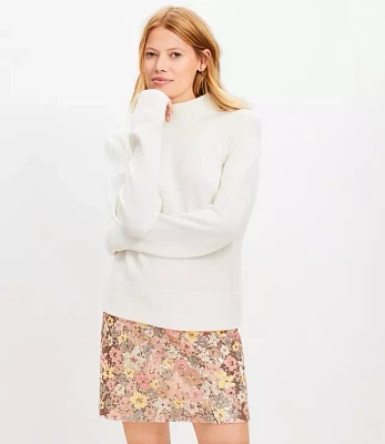 Petite Floral Sequin Mini Skirt