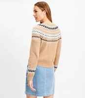 Petite Round Fair Isle Cardigan