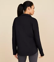 Lou & Grey Brushed Back Half Zip Tunic