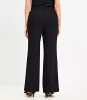 Petite Curvy Clean Wide Leg Pants Tuxedo Stripe