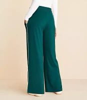 Petite Lou & Grey Piped Luvstretch Wide Leg Pants