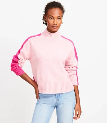 Colorblock Modern Turtleneck Sweater