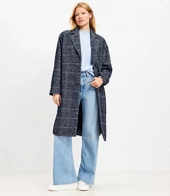 Petite Herringbone Modern Coat