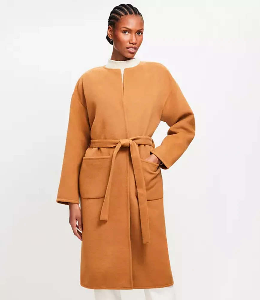 Belted Pocket Wrap Jacket