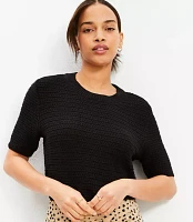 Textured Sweater Tee