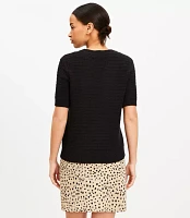 Textured Sweater Tee