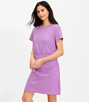 Ruched Mini Tee Dress