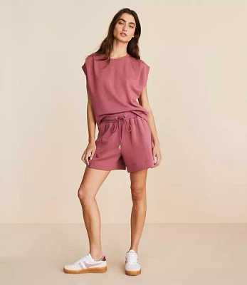 Lou & Grey Seamed Scubasoft Drawstring Shorts