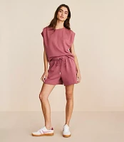 Lou & Grey Seamed Scubasoft Drawstring Shorts