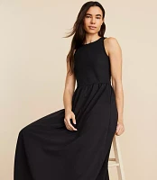 Lou & Grey Wanderweave Mixed Media Maxi Pocket Dress