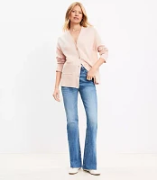 Petite Fresh Cut High Rise Slim Flare Jeans in Classic Mid Wash