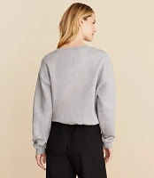 Lou & Grey New York Fleece Bubble Hem Sweatshirt