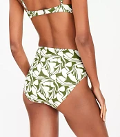 LOFT Beach Swirl High Waist Bikini Bottom