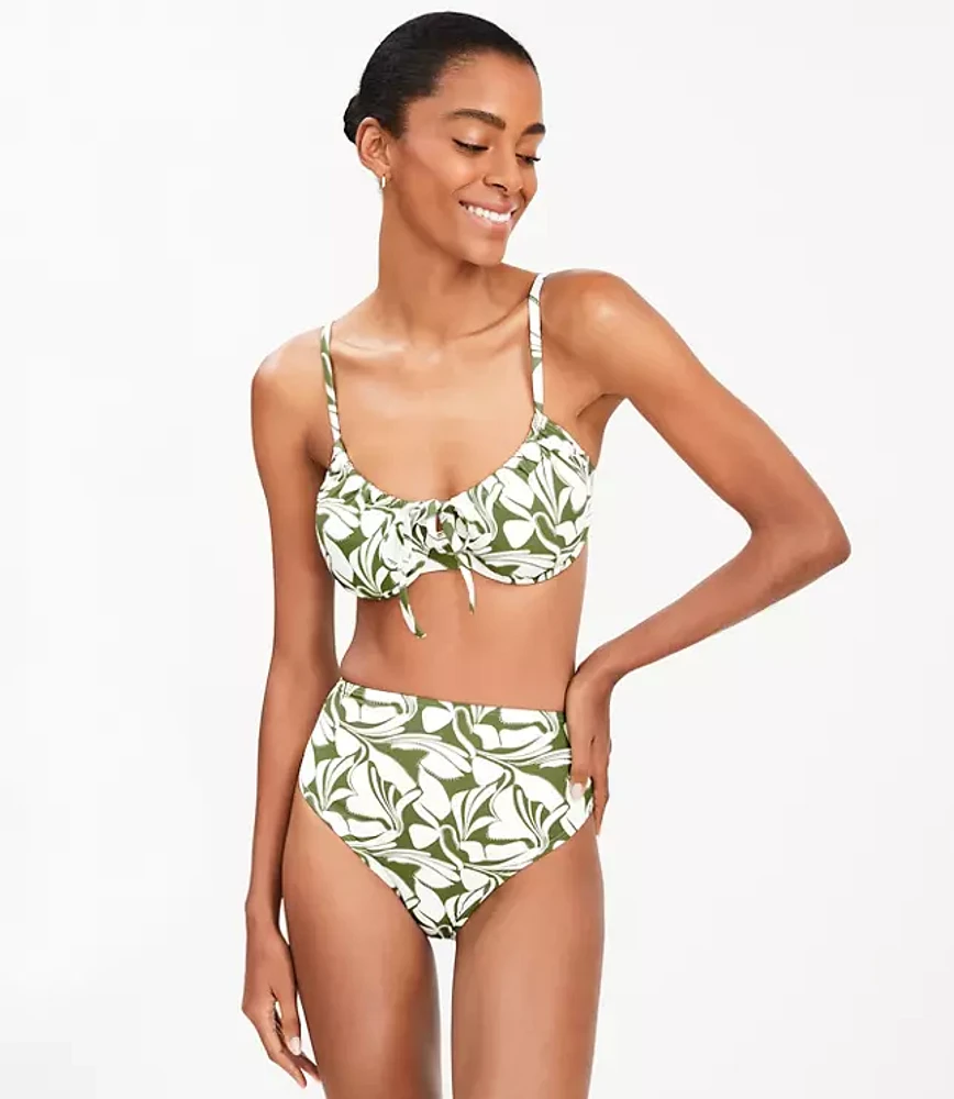 LOFT Beach Swirl High Waist Bikini Bottom