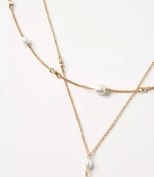 Pearlized Delicate Y-Necklace Set