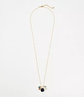 Pearlized Cluster Pendant Necklace