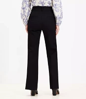 Curvy Pintucked Sutton Flare Pants Bi-Stretch