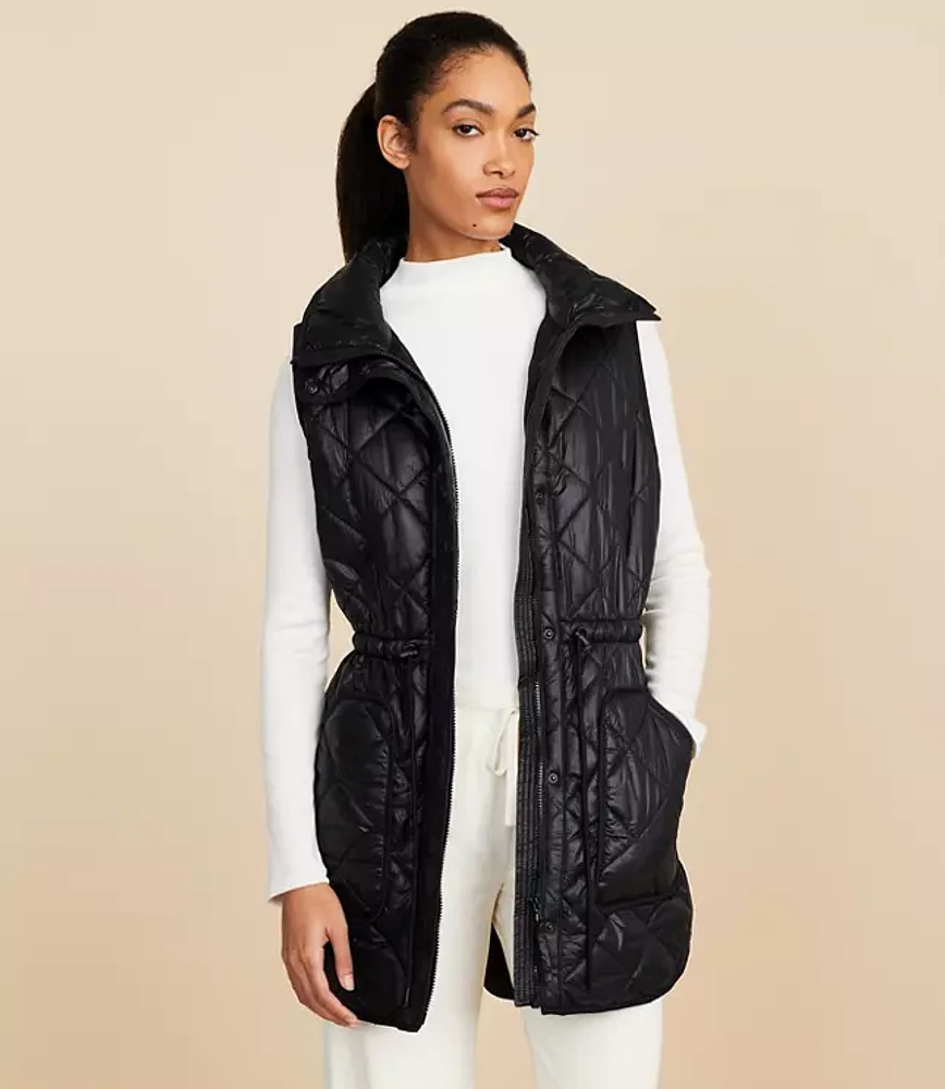 Petite Lou & Grey Water Repellent Quilted Pocket Vest